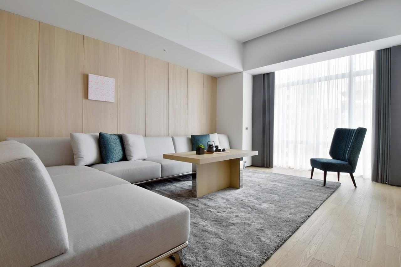 Hotel Silks Club Kaohsiung Exterior foto A living room in a hotel